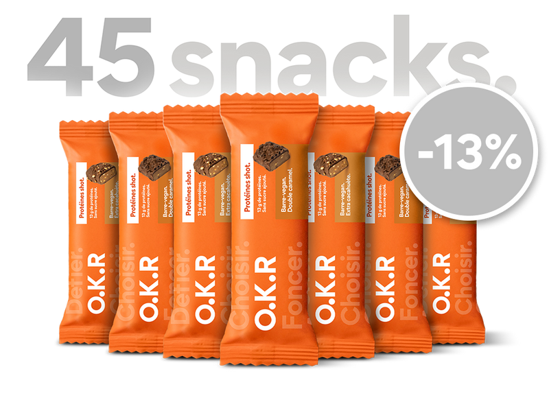 Large format 45 protein snacks. Coated.