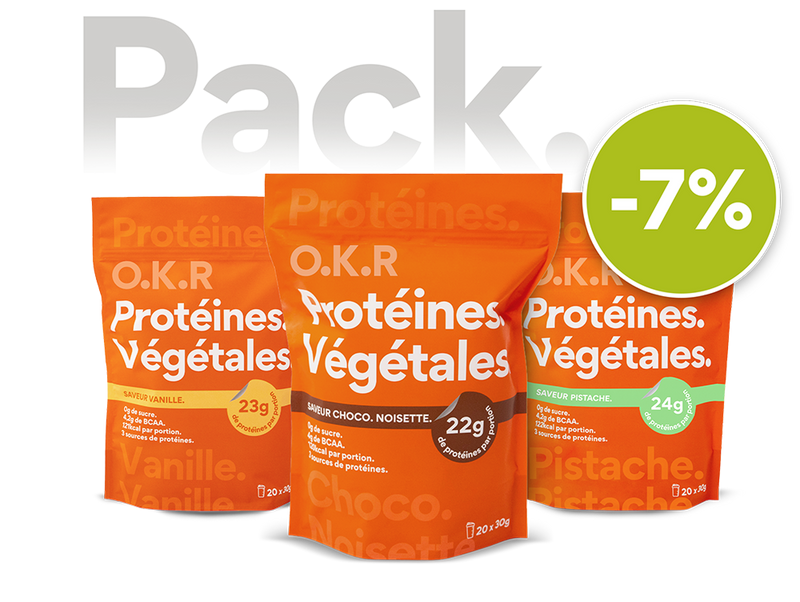 Pack 3 sachets. Protéine Végétale.
