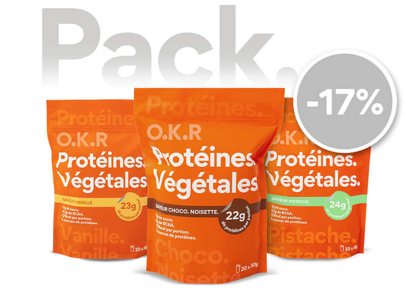 Pack 3 sachets. Protéine Végétale.