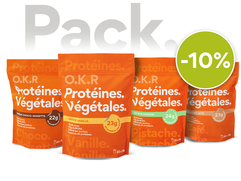 Pack 4 sachets. Protéine Végétale.
