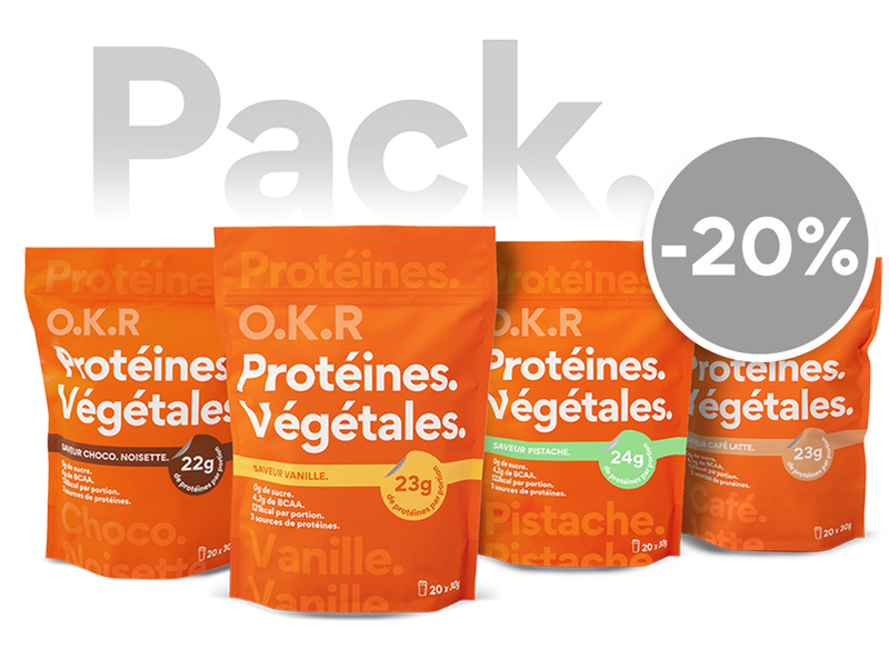 Pack 4 sachets. Protéine Végétale.