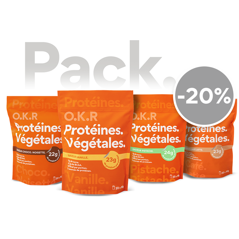 Pack 4 sachets. Protéine Végétale.